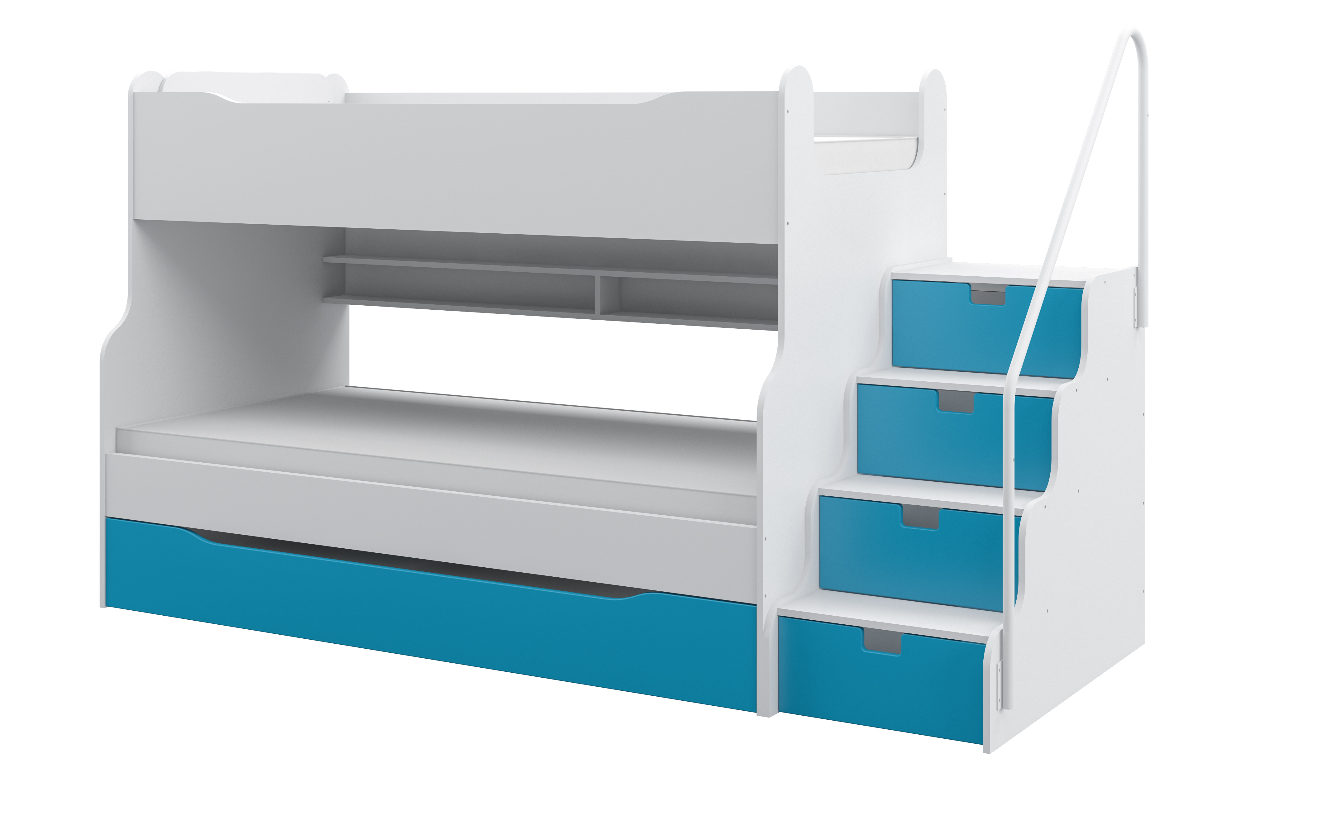 Etagenbett Maxi 4 inkl. Lattenroste in verschiedenen Farben